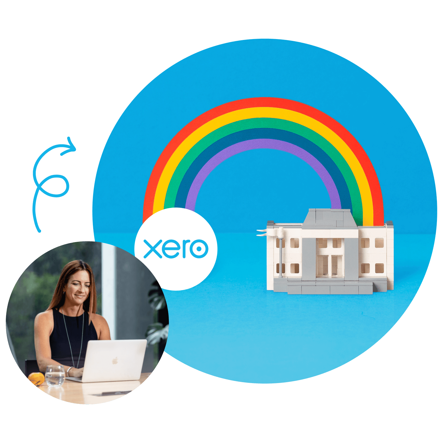 A woman uses Xero’s construction accounting programs to manage her business’s projects, expenses, and bills.